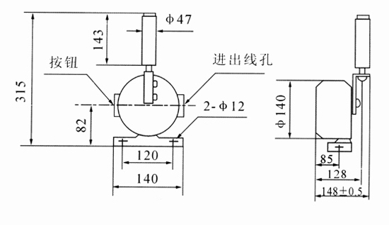 跑偏開關、XLPP-20-45，兩級跑偏傳感器、皮帶跑偏保護煤礦用跑偏開關