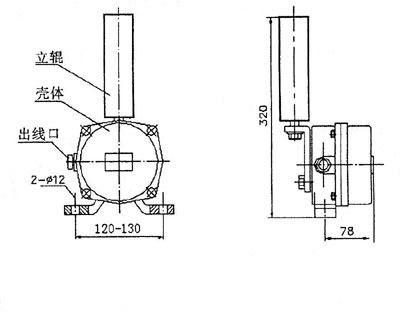 XLPP-J-I、XLPP-J-II兩級跑偏開關(guān)KBW-220P防爆兩級跑偏開關(guān)