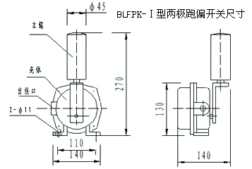 礦用本安型PK1-2B-W皮帶跑偏開關(guān)_跑偏開關(guān)化工廠跑偏開關(guān)銷售